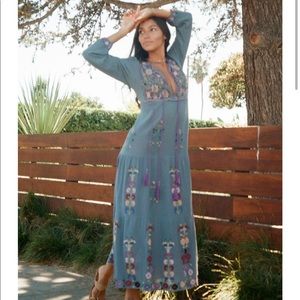 Rafaela Embroidered Long Dress